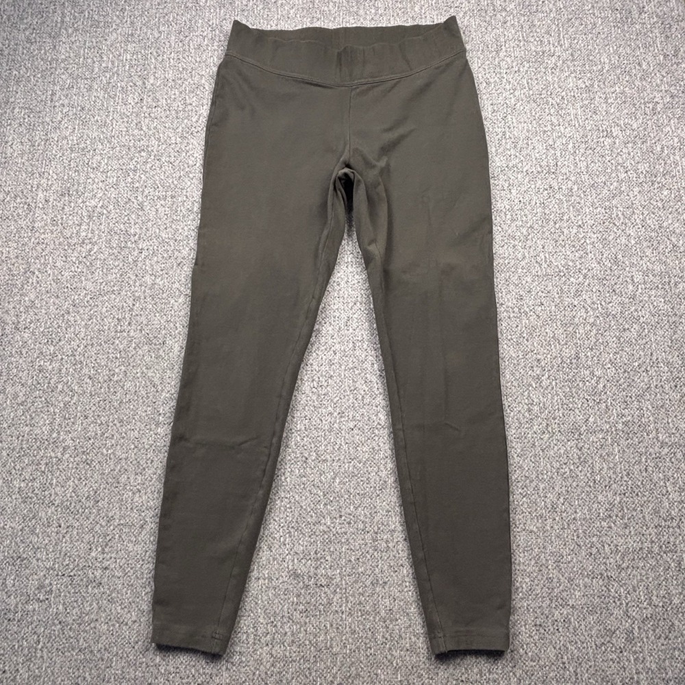 Lands' End Women's Active Seamless Leggings Olive Green Medium 10-12